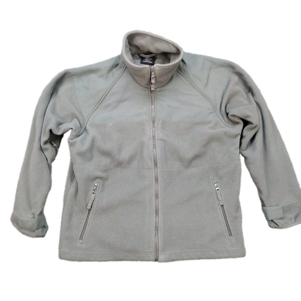 Rothco Tactical Fleece Jacket Foliage Green Mens S Nylon Reinforced Full Zip